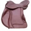 Cow Softy Brown Leather Treeless Jumping Saddle, Accessory Included