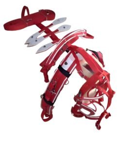 Red/White Attractive Nylon quick-hitch harness with free iron bits