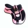 Treeless Synthetic Saddles Pink/Black 17″ + Matching Girth