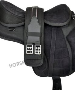 Treeless English Saddle with girth, leathers and stirrups
