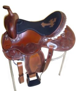 Designer Western Brown Leather Show Saddle