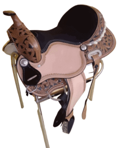 Designer Brown 2-Tone Leather Show Western Saddle