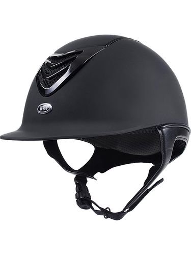 Vented Riding Helmet with matte black finish and gloss vent, IR4G model