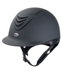 IR4G Vented Riding Helmet in matte black finish, model IRH3312