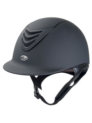 IR4G Vented Riding Helmet in matte black finish, model IRH3312